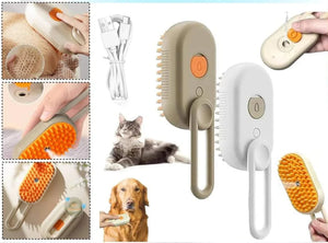 Peine a Vapor para Mascotas 🐾💕 – Suaviza, Desenreda y Cuida su Pelaje en Minutos